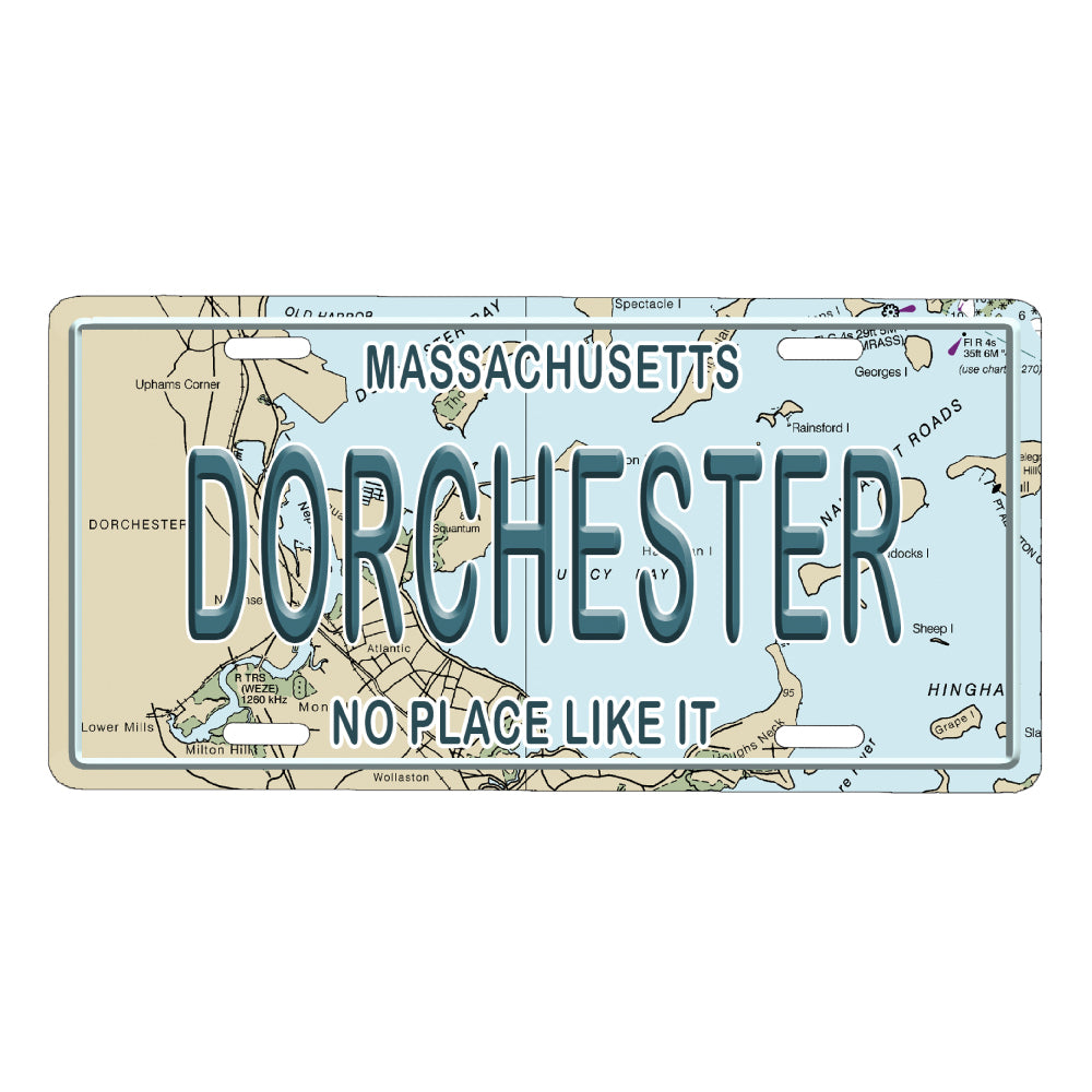 Dorchester License Plate Ornament