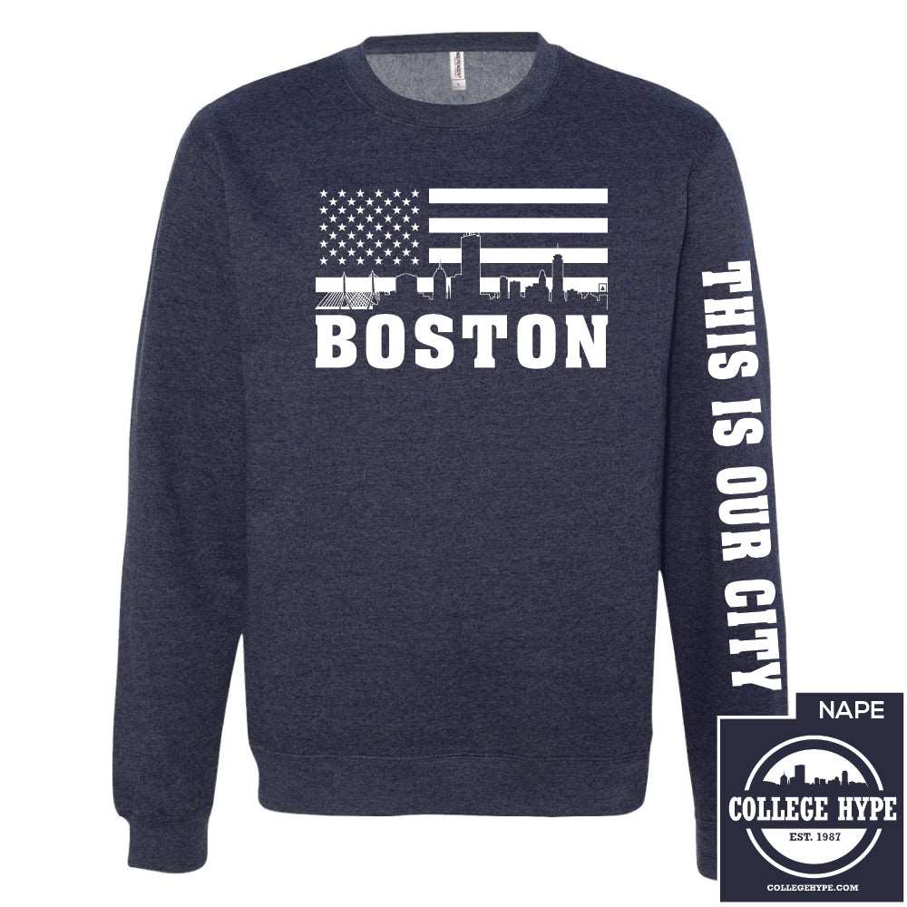 Boston Skyline Crewneck