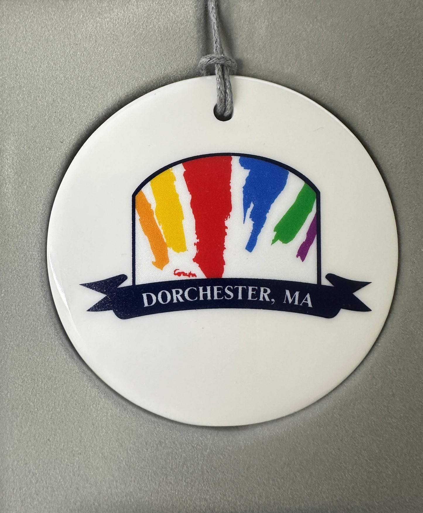 Dorchester Gas Tank Ceramic Ornament