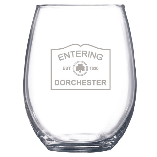 Entering Dorchester Wine Glass